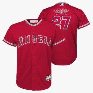Majestic Mike Trout Cool Base  Los Angeles Angels MLB Player Jersey sz 6XL